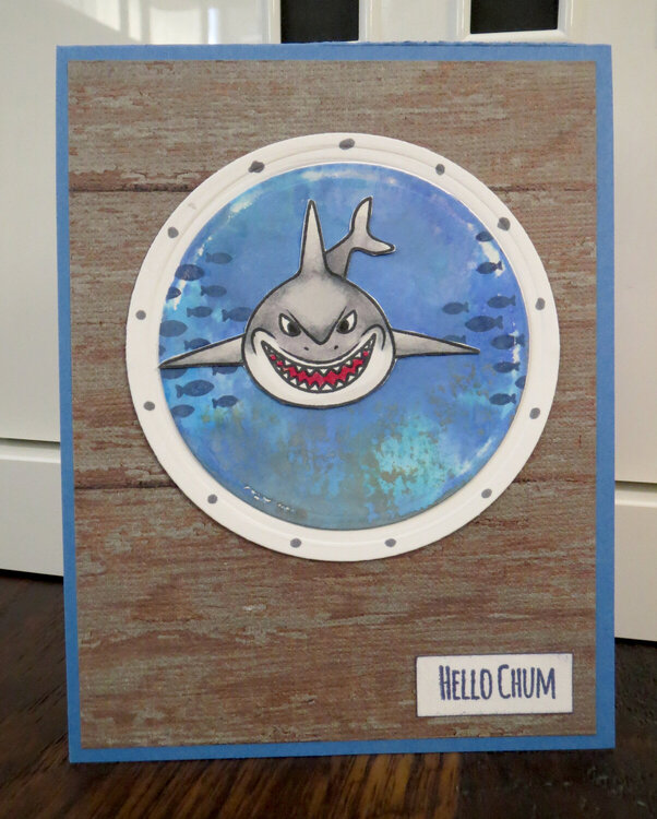 Shark Week Card - Boat