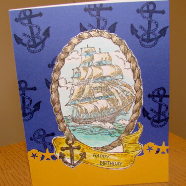 Ship Birthday Card