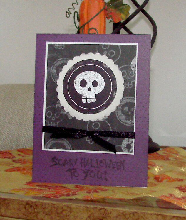 Skull Halloween Card