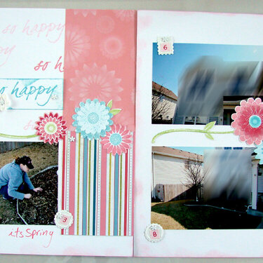 Close To My Heart Tickled Pink kit Layouts