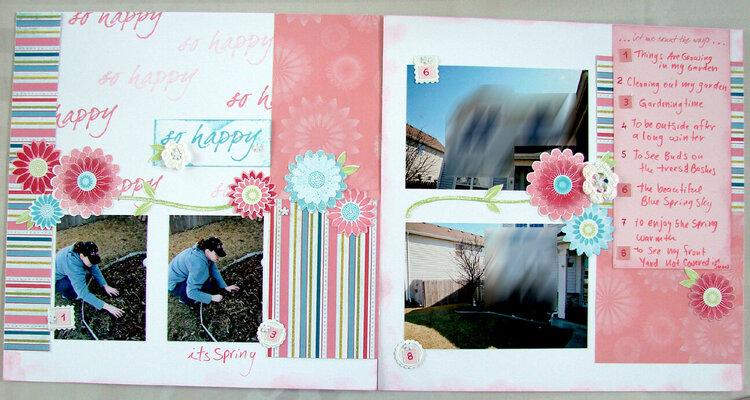Close To My Heart Tickled Pink kit Layouts