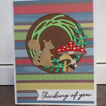 Squirrel and Mushroom card