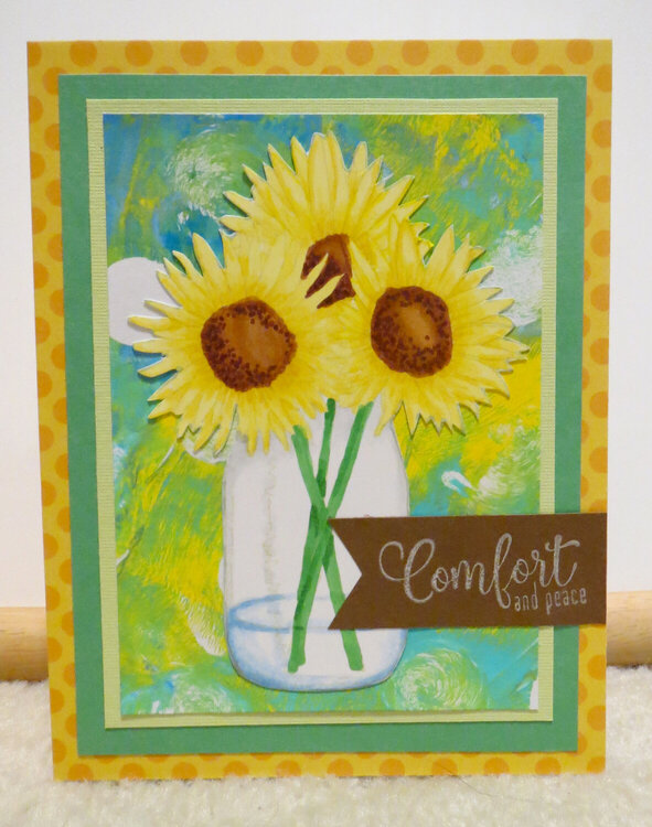 sunflower sympathy card - Michele