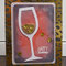 Wine glass shaker card