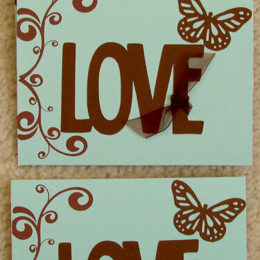 Love w/ butterfly cards for Operation Write Home