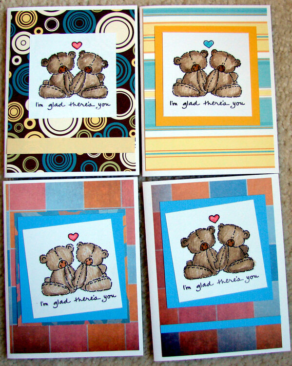 Teddy Bear cards for Operation Write Home