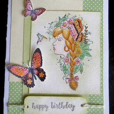 Card for Sister-In-Law with butterflies