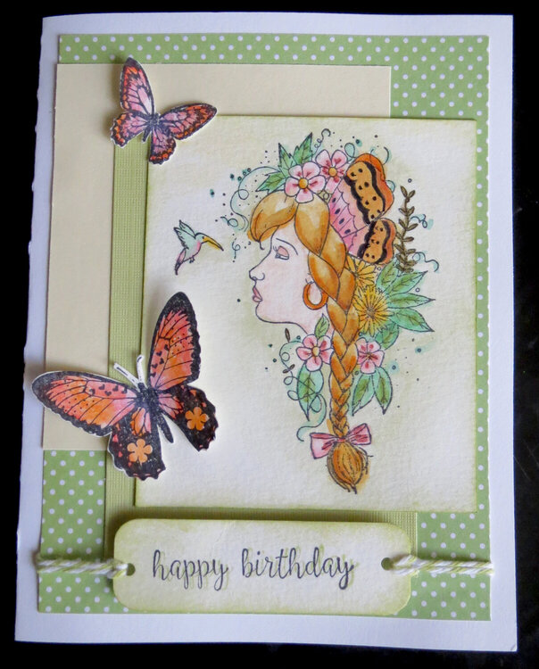 Card for Sister-In-Law with butterflies
