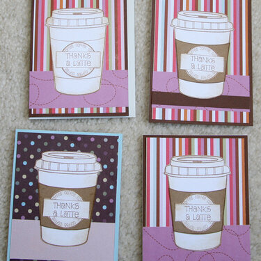 Thanks a Latte Cards for Operation Write Home