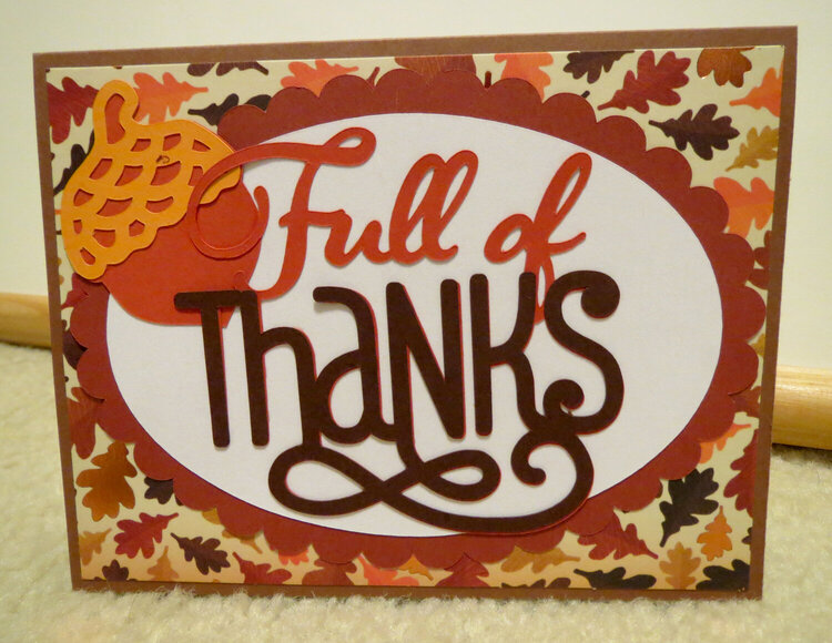 Full of Thanks Thanksgiving card 2