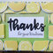 Lemon Thank You Card - With dimension
