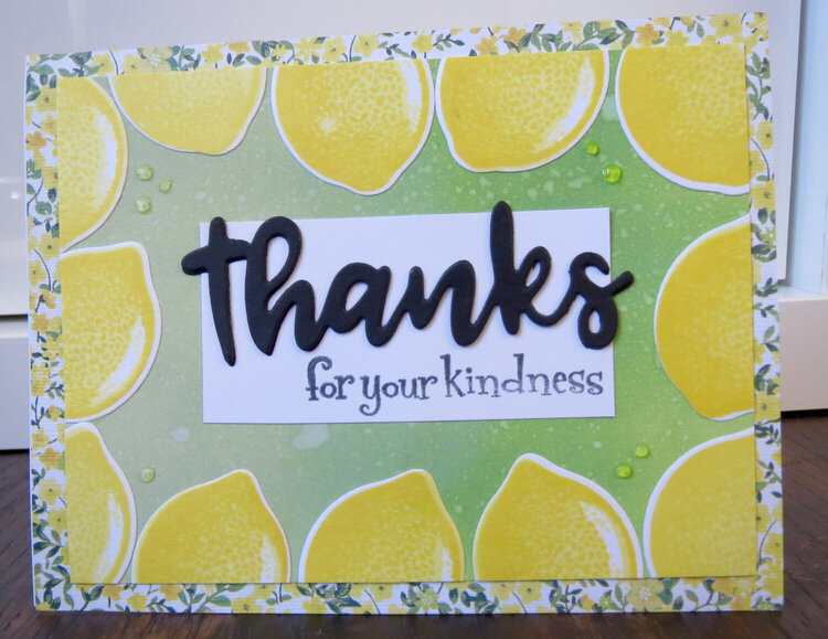 Lemon Thank You Card