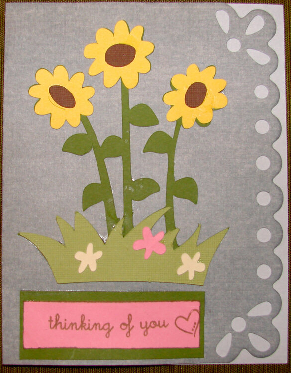 Flower card for Operation Write Home
