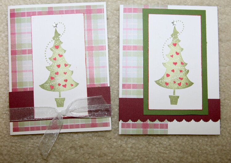 Christmas Tree Cards 2