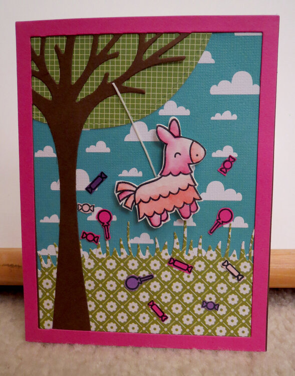 Pink Pinata card