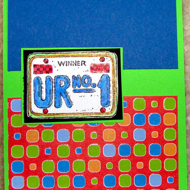 UR No. 1 card for Operation Write Home