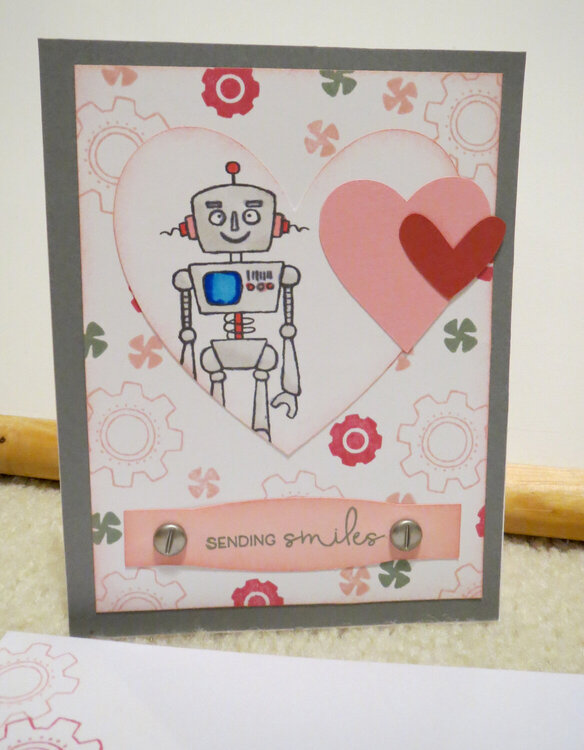 Robot Valentine Card for cousin