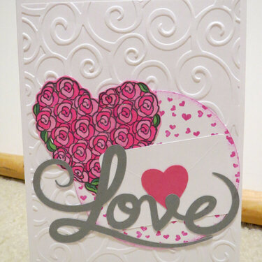Love Valentine Card pink