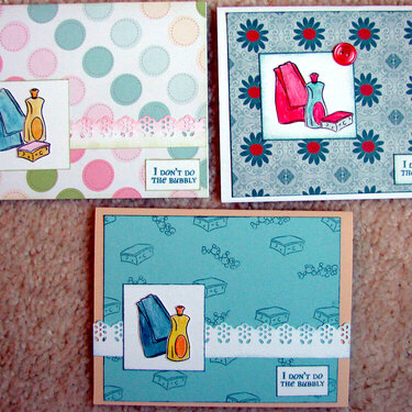 &quot;I don&#039;t do the bubbly&quot; cards for Operation Write Home