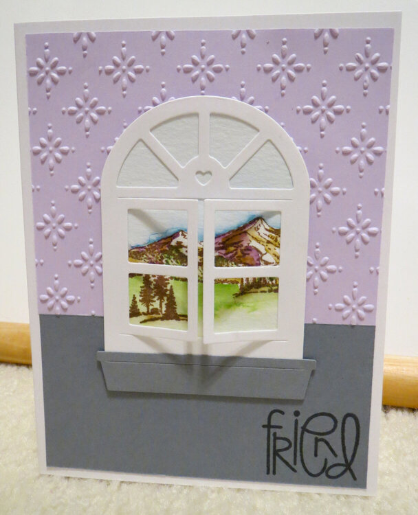 Purple Window Card