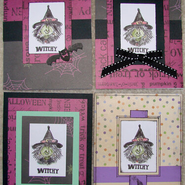 Witchy Halloween Cards