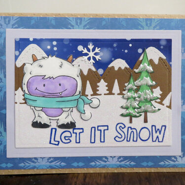 Let it Snow Yeti Card 1