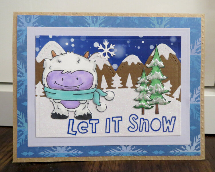 Let it Snow Yeti Card 1