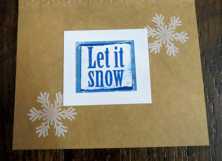 Big Snowy Hug Yeti Card - inside