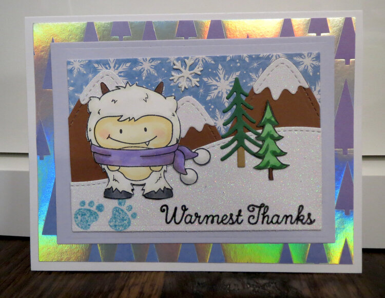 Warmest Thanks Yeti card