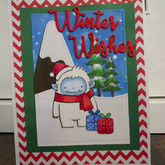 Yeti Winter Wishes Card