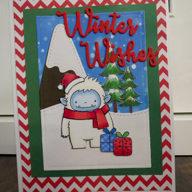 Yeti Winter Wishes Card