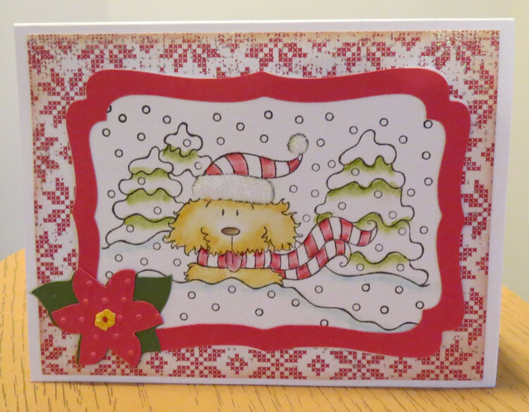 Dog Christmas card 1