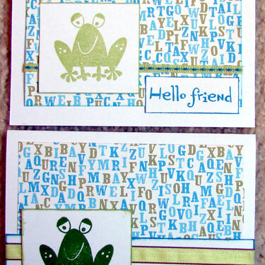Froggy cards for Operation Write Home