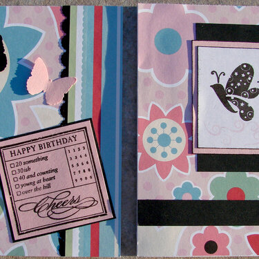 Butterfly Pink cards for Operation Write Home