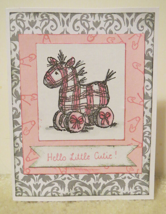 Hello Little Cutie! card