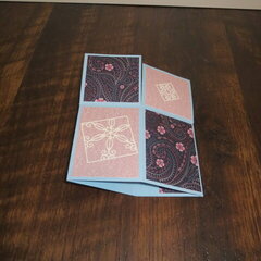 Winter Friends card - Box card flat