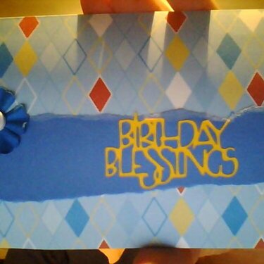 birthday blessings card
