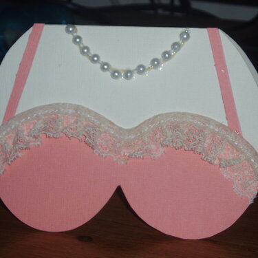 front of bra card I made for a friend