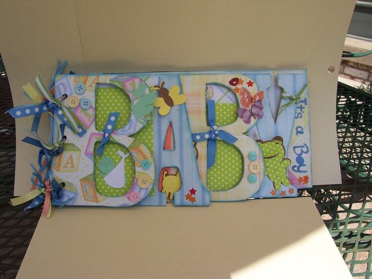 Baby chipboard album