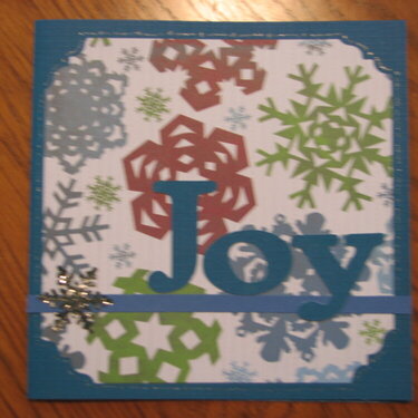 Joy card blue