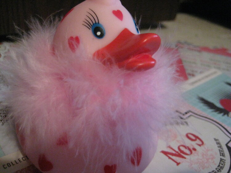 Pink Heart Duck