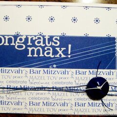 Bar Mitzvah card