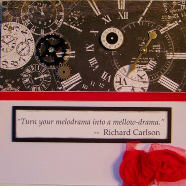 &quot;Turn your melodrama into mellow-drama&quot;