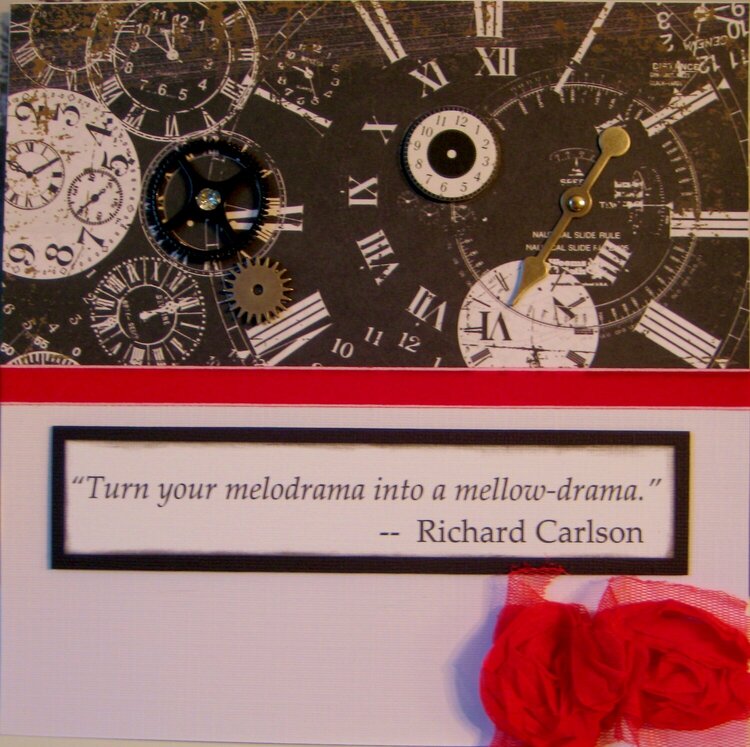 &quot;Turn your melodrama into mellow-drama&quot;
