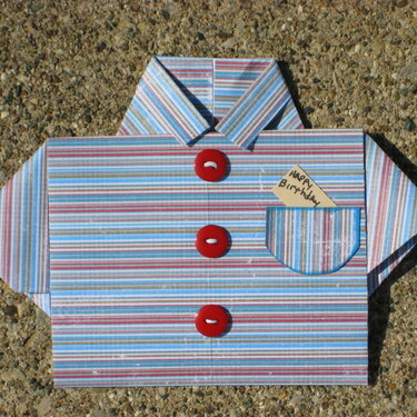 Happy Birthday ~ shirt card