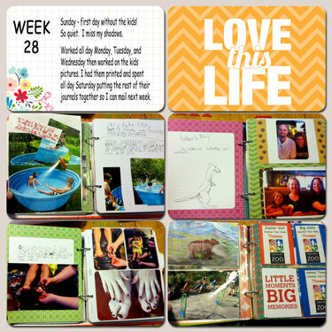 2014 Project Life Week 28 Left