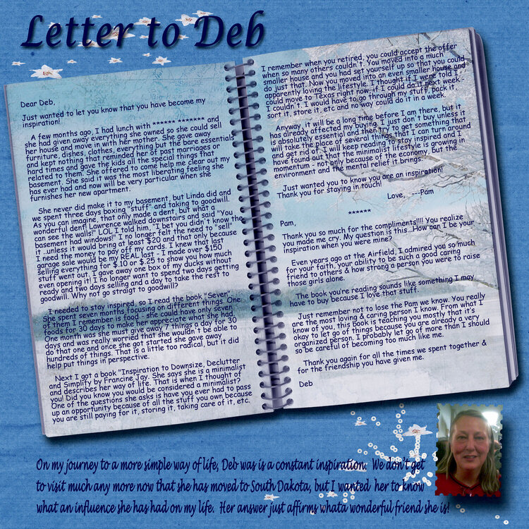 Letter to Deb