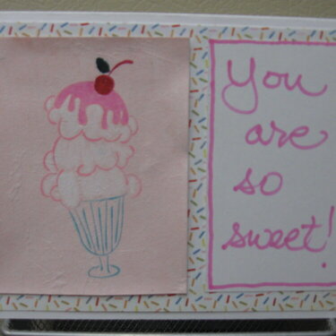 So Sweet Faux Silk Card