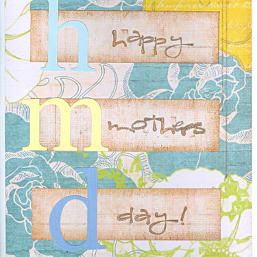 Mothers Day Card- to MIL