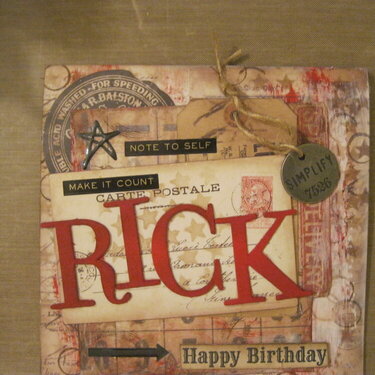 Birthday Card-Rick